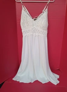 J FOR JUSTIFY White Lace Top Summer Mini Dress 2XL Lightweight (NEW) - Bild 1 von 4