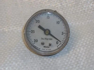 WEISS GAUGE BRASS SOCKET IN. HG VAC 213B751-16 - Picture 1 of 2