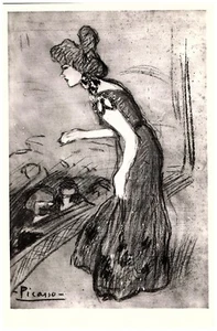 RPPC Art Postcard Pablo Picasso Ivette Gibert Museum Of Modern Art Barcelona - Picture 1 of 4