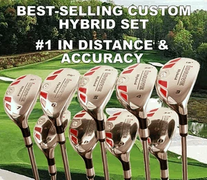 #1 PGA TOUR SAME LENGTH TAYLOR FIT MADE HYBRID IRON WOOD SET 3 4 5 6 7 8 9 P S - Picture 1 of 5