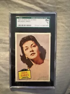 1957 TOPPS HIT STARS #43 JODIE SANDS VINTAGE REGISTRY BREAK GRADED PSA 7 - Picture 1 of 2