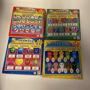 Lot of 4 PuzzleBug jigsaw puzzles (24 Pieces Each) - Picture 1 of 5