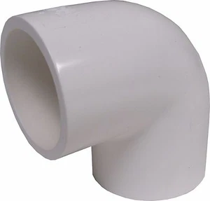 New Sch 40 PVC 4" 90 Degree Elbow Socket Connect New Sch 40 PVC - Picture 1 of 3
