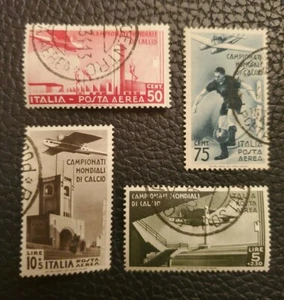 Italia, Scott C62-66 usado CV $887.00 1934 Campeonato Mundial de Fútbol, conjunto (4) - Imagen 1 de 5