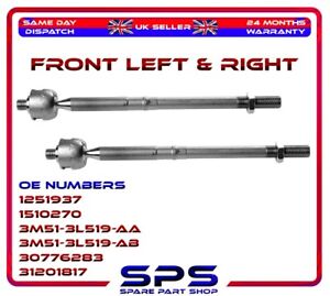 2X Inner Tie Rod Front For Ford C-Max Kuga I Volvo C30 C70 II S40 1251937 274502