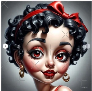 Betty Boop Poster - 33.1" x 33.1" - Semi Gloss - Picture 1 of 2