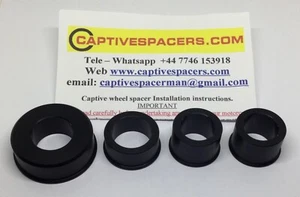 Yamaha MT-09 MT09 2014 - 2020 Captive Spurverbreiterung.  Schwarz eloxiert - Bild 1 von 1