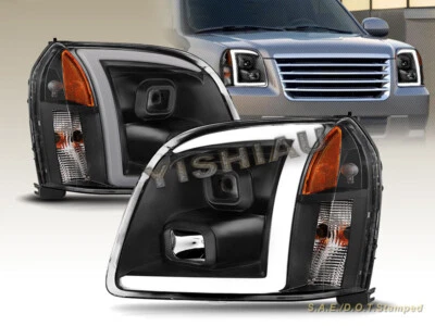 07-14 GMC Yukon/Yukon XL 1500 2500 Negro Proyector Faros BARRA LED Foto 1 de 4