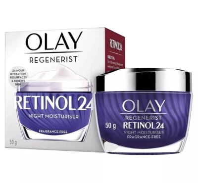 Olay Regenerist Retinol 24 Night Face Moisturizer - 1.7oz FRAGRANCE FREE  (NEW) - Image 1 of 4
