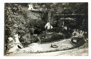 Stand Rock Indianer Amphitheater WI um 1950 Echt Foto Postkarte RPPC Wisconsin Dells - Bild 1 von 2