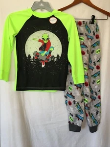 NWT Wonder Nation Alien Fleece pants Pajama Set Boy M,XXL18 - Picture 1 of 3