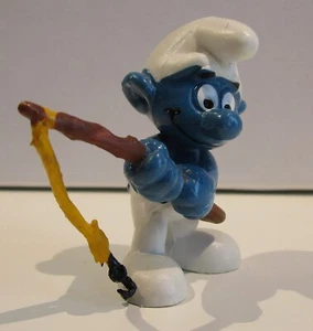 190-PUFFI-PUFFO PESCATORE-FISHERMAN-2.0101-HONG KONG © 1978 PEYO SCHLEICH Ⓢ BERR - Foto 1 di 13