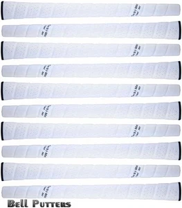 Diez (10) empuñaduras de golf Tacki-mac Itomic Wrap blancas estándar - tapa negra - agarre para hombre - Imagen 1 de 2
