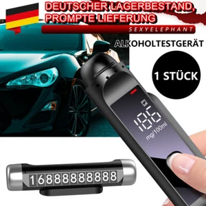 3-in-1 berührungsloser Alkoholtester mit LED-Digitalanzeige, Alkoholtester - Bild 1 von 12