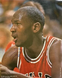 Michael Jordan signed Photo Michael Jordan Autogrammbild Bulls 8x10 - Bild 1 von 4