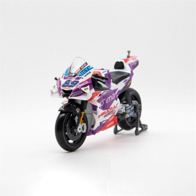 Miniatura de Moto Metal Die-cast Corrida Racing com Som e Fricção