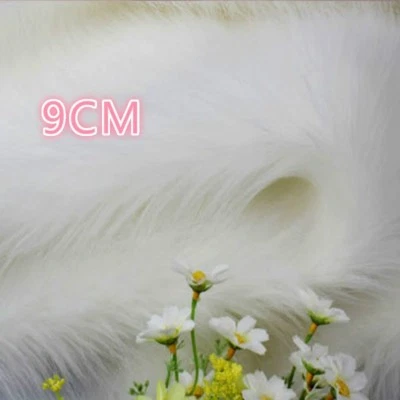 7CM Luxury Long Haired Faux Fur Fabric Pile Plush Puffy Display Background Prop - Image 1 of 4