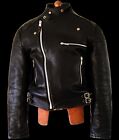 MASCOT Leather Motorcycle Biker Cafe Racer Motorbike Brando Rider Coat Jacket Lg