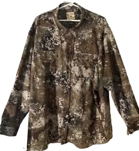 Red Head Brand long sleeve button down Camouflage 3XL Snap Pockets Xtra Zip - Picture 1 of 19