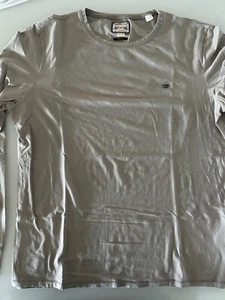 DIESEL MENS  LONG SLEVE T SHIRT COLOR  BEIGE VERY LIGHT   FAST SHIP - Picture 1 of 5