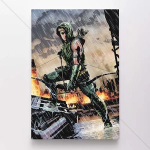 Green Arrow Poster Canvas DC Comic Book Cover Art Print #19677 - Bild 1 von 4