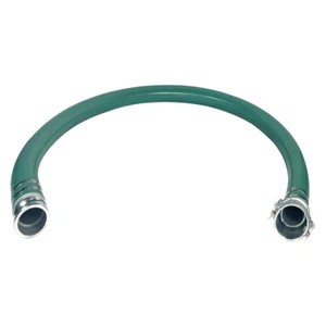3" Green PVC Suction Hose Assembly, Male Camlock x Female Camlock, 60 PSI, 10... - Picture 1 of 1