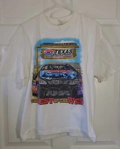 Texas Motor Speedway Short Sleeve Shirt Graphic USA Men's Sz XL White - Picture 1 of 3