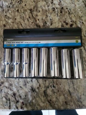 Master Mechanic 119071 6-Point Deep Metric Socket Set, 1/2" Drive, 8-Piece - Image 1 of 2