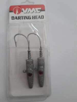 TESTA PIOMBATE  DARTING VMC  2PZ 55gr amo n 6 colore argento brillante - Immagine 1 di 4