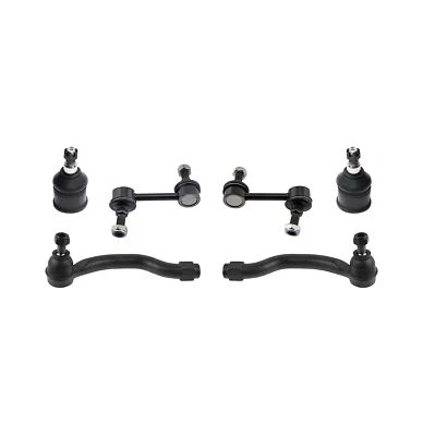 6 Pc Outer Tie Rods Sway Bar Lower Ball Joints Kit for Acura TSX Honda Accord - Image 1 of 4