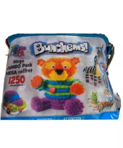Bunchems Mega Jumbo Pack 1250 unidades artesanía creativa construcción juguete para niños - Imagen 1 de 4