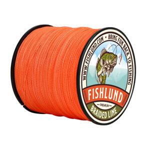 FISHLUND 6-420 Pounds Test Super 4 8 12 Strands PE Extreme Braided Fishing Line