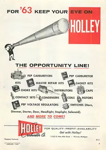Service Station Magazine Print Ad HOLLEY Carburetor Co. Parts Telescope 1963 - Bild 1 von 1