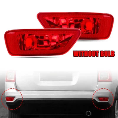 Se adapta a Jeep Grand Cherokee Dodge Journey Cubierta de faros antiniebla trasera Carcasa reflectora roja Foto 1 de 4