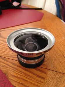 VISION OPTICS TITANIUM 0.38X AF HIGH DEFINITION DIGITAL LENS WITH MACRO,PRISTINE - Picture 1 of 3