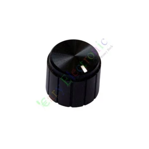 100pc 13mm Pedal Top skirted Black knob Guitar tube Amp JAZZ BASS audio DIY part - Picture 1 of 2