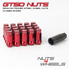 20 X Red Gt50 C Wheel Nuts M12x1.5 Fits Mitsubishi Evo 1 2 3 4 5 6 7 8 9 10