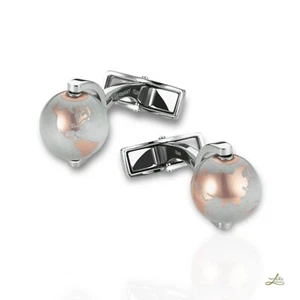 Montblanc Heritage Spirit Rotating Globe Cufflinks - Picture 1 of 7