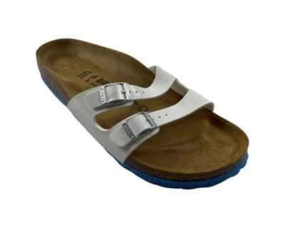 Birkenstock Damen Pantoletten Ibiza Schmale Weite Weiß Gr.42