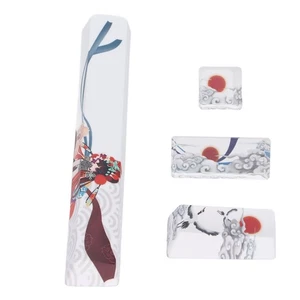 4Pcs Pbt Keycap Chinese National Drama Pattern Five Sides Sublimation Cust LS - Picture 1 of 24