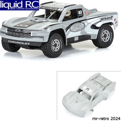 Pro-Line 367514 Pre-Cut 2019 Chevy Silverado Trophy Truck Tough-Color Gray Body - Image 1 of 2
