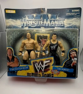 WWF/WWE Stone Cold & Vince McMahon Wrestlemania Grudge Match JAKKS PACIFIC 1998 - Bild 1 von 11