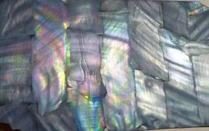 Black Mother of Pearl Shell INLAY OVERLAY Thin Veneer Luthier Scrapbooking - Picture 1 of 4