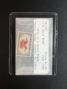 NEUWERTIG U.S. AIRMAIL SC#C23 EAGLE HOLDING SHIELD - Bild 1 von 1