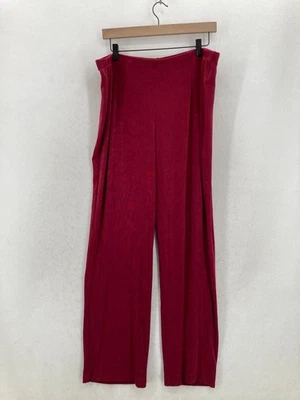 Chico's Travelers Women's 3 Berry Red Stretch Pull On Slinky Knit No Tummy NWT - Image 1 of 4