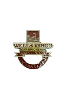 Spilla da bavero PGA Wells Fargo Championship 10° anniversario ambasciatore - Foto 1 di 2