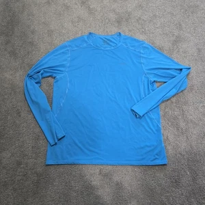 Patagonia Long Sleeve T Shirt XXL Blue Moisture Wicking Tee Hiking - Picture 1 of 7