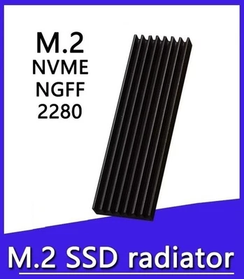 Refroidisseur/Dissipateur thermique en aluminium pour SSD M2 avec pad thermique - Photo 1/4