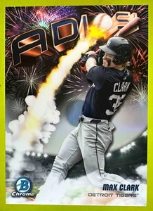 2025 Bowman Chrome Max Clark ADIOS! #AD-20 Tiger - Bild 1 von 10