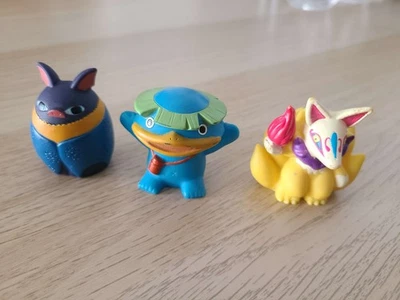 Lot 3 Figurines Yo Kai Watch - BANDAI - Finger Puppet - 2014 - Photo 1/3